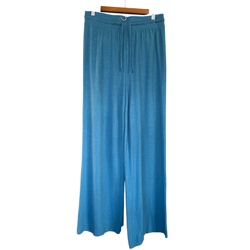 Abound Wide Leg Lounge Pants Womens M Blue Excellent Drawstring AB479437MI